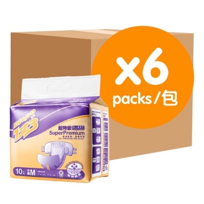 DISPO123 - 德寶1２３超特級中碼10片裝（６包優惠裝）