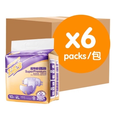 DISPO123 - 德寶１２３超特級大碼１０片裝（６包優惠裝）