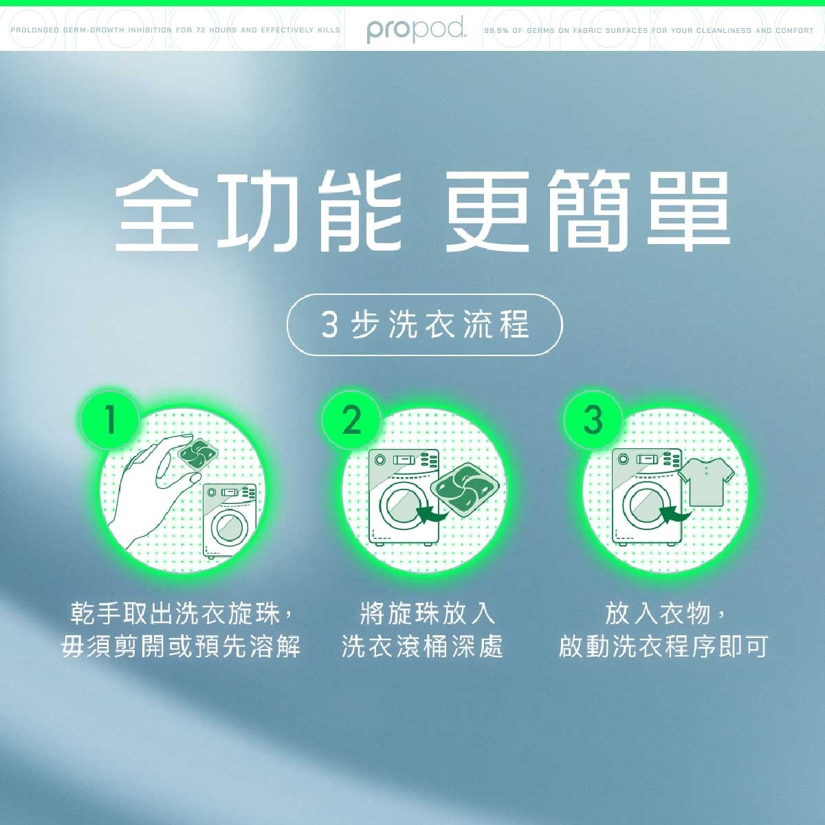 滴露 ＰＲＯＰＯＤ全能抗菌洗衣珠