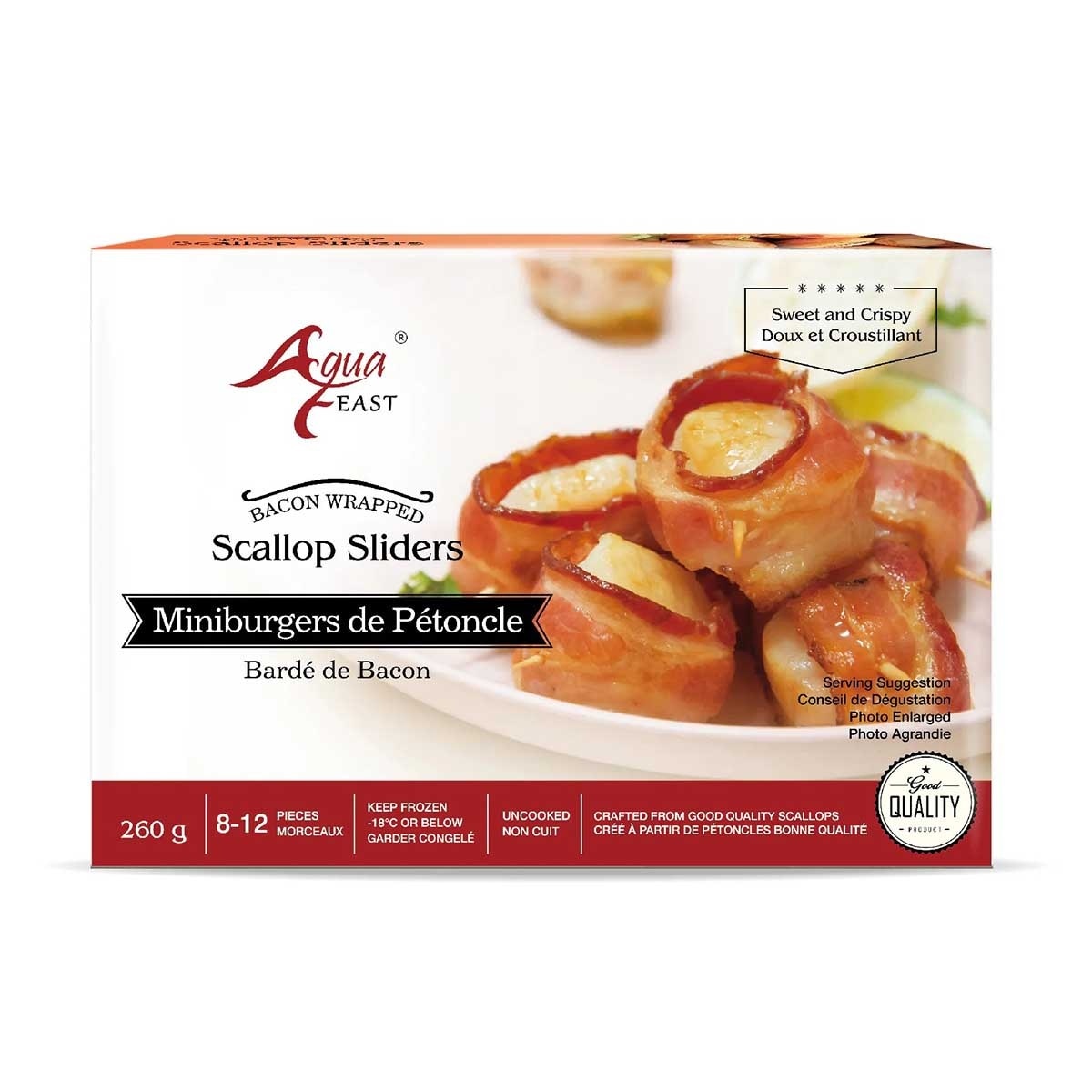 AQUA FEAST Bacon Wrapped Scallop Sliders(frozen -18°c)
