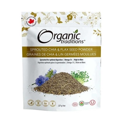 ORGANIC TRADITIONS 有機發芽奇亞籽及亞麻籽粉