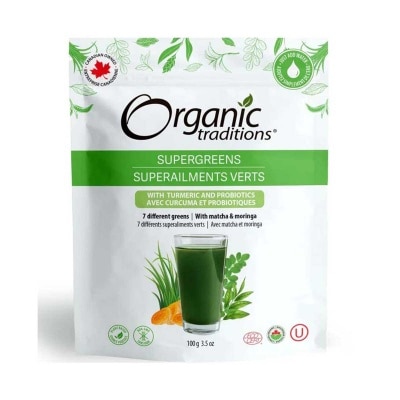 ORGANIC TRADITIONS 有機益生菌超級綠寶姜黃粉