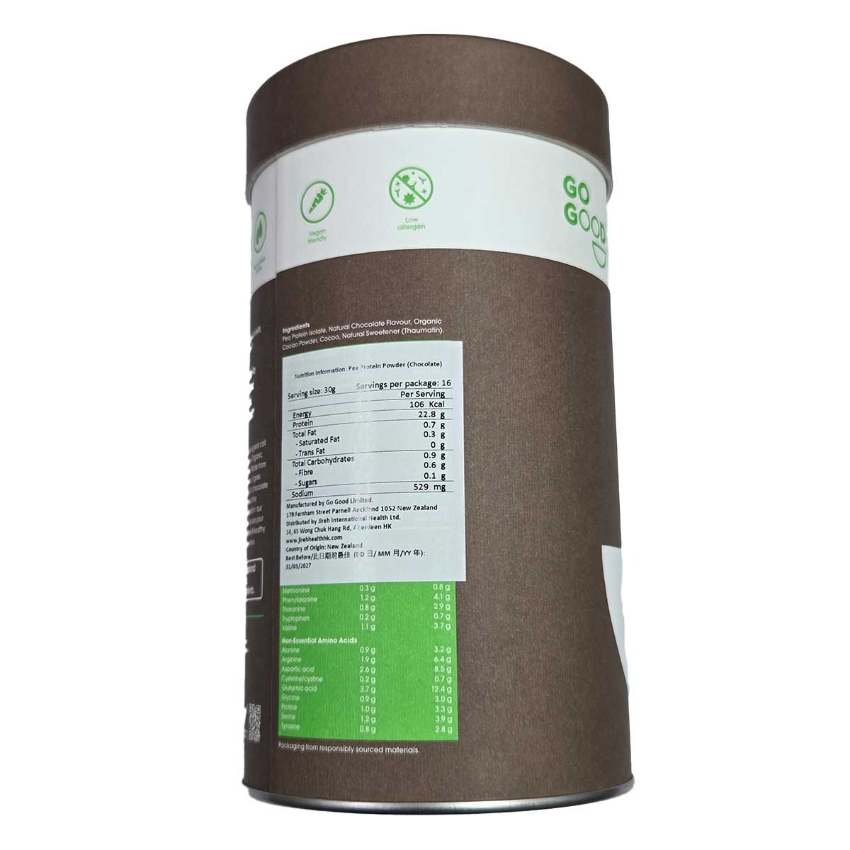 GO GOOD Pea Protein Isolate Chocolate Flavor