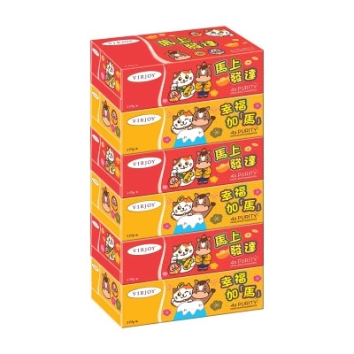 唯潔雅 三層盒裝面紙６盒裝（賀年版）