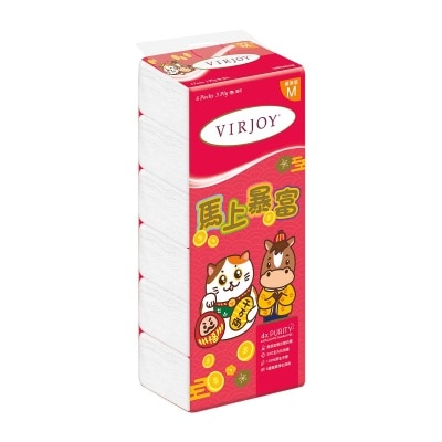 唯潔雅 三層壓花抽取式面紙６包裝（賀年版）