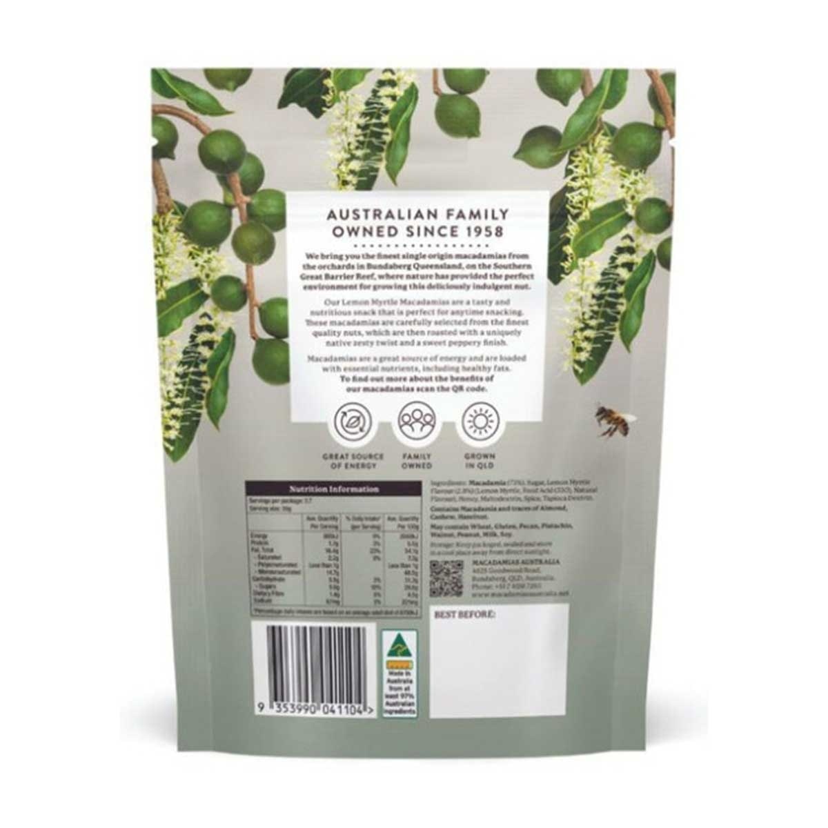 MACADAMIAS AUSTRALIA 檸檬香桃木味夏威夷果仁