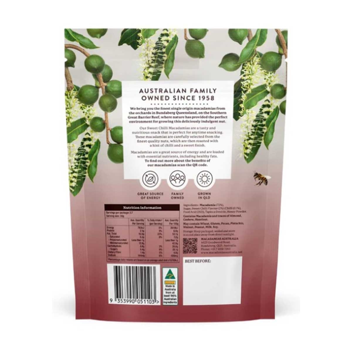 MACADAMIAS AUSTRALIA 甜辣味夏威夷果仁