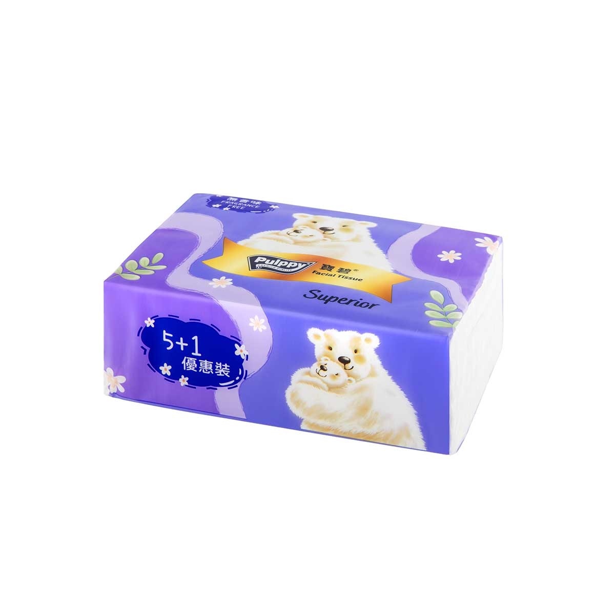 寶碧 優質三層軟抽面紙巾６包裝