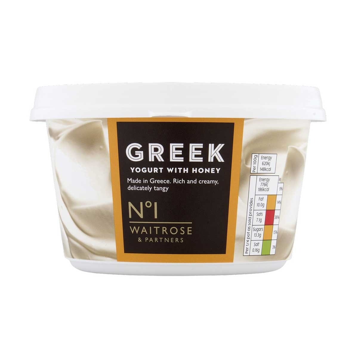 WAITROSE N1 Greek Yogurt With Honey