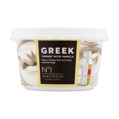 WAITROSE N1 Greek Yogurt With Vanilla
