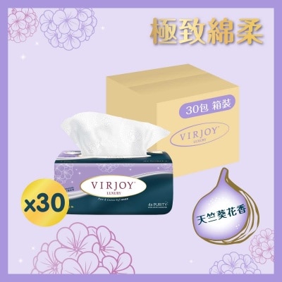 唯潔雅 極致棉柔天竺葵花香抽取式面紙30包裝 image