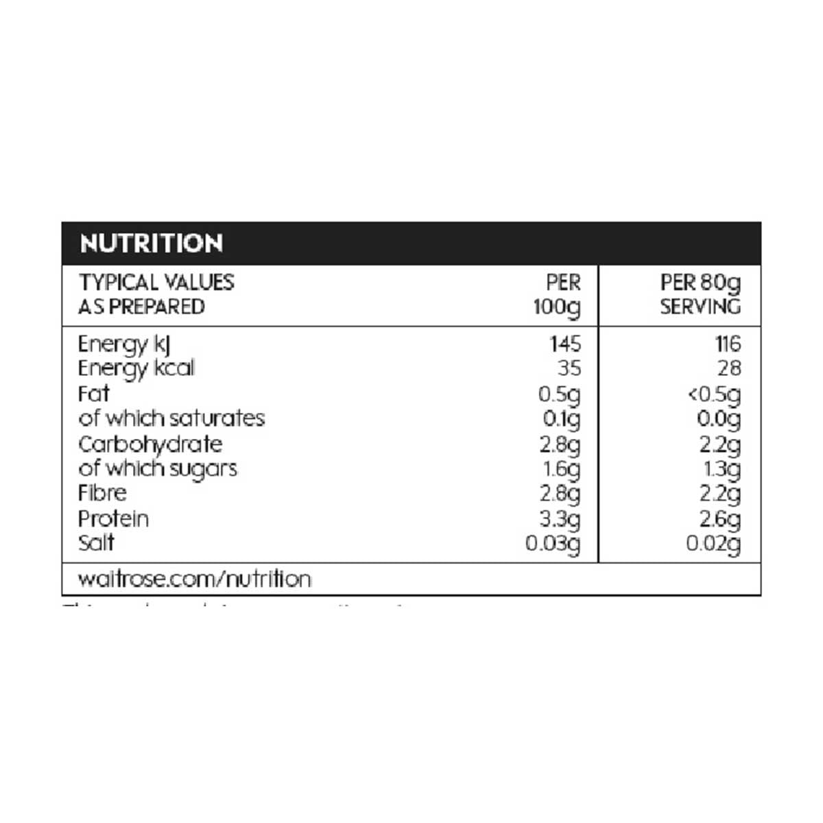 ESSENTIAL WAITROSE Broccoli[uk](frozen -18°c)