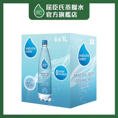 屈臣氏 屈臣氏礦物質有氣水1L 6S