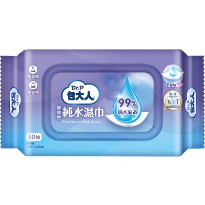 包大人 包大人加厚型純水濕巾80s (免冲洗沐浴, 換片濕巾, 臥床濕巾)<BR>