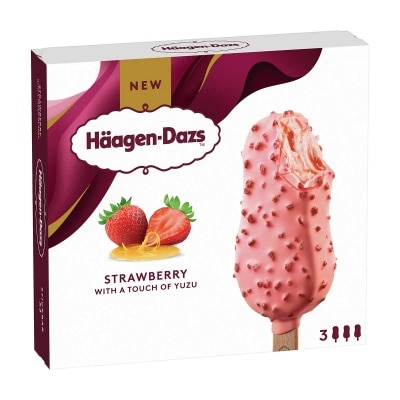 哈根達斯 士多啤梨柚子脆皮雪糕批３支裝