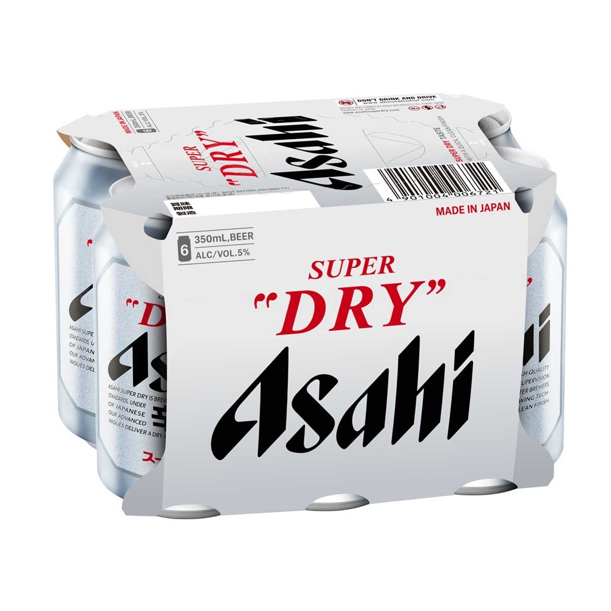 ASAHI Beer 6's Can (japanese Version)
