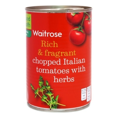 WAITROSE Chopped Tomatoes With Herbs