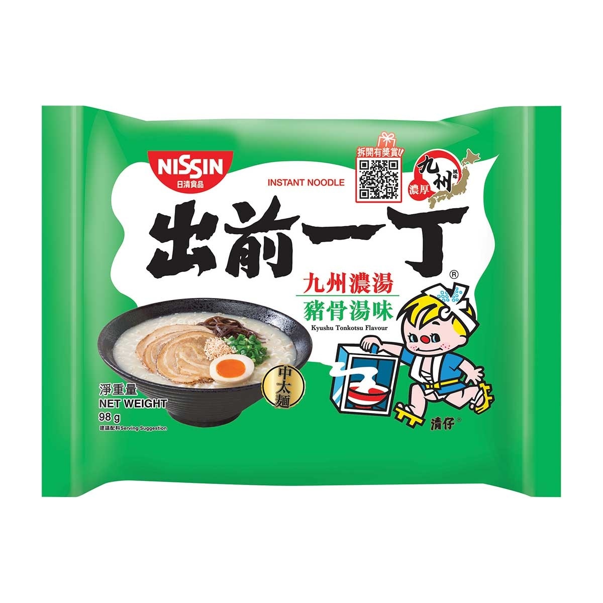 出前一丁 即食麵-九州濃湯豬骨湯味 (包裝隨機)