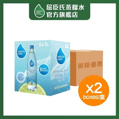 屈臣氏 - [原箱] 礦物質有氣水 (青檸味)