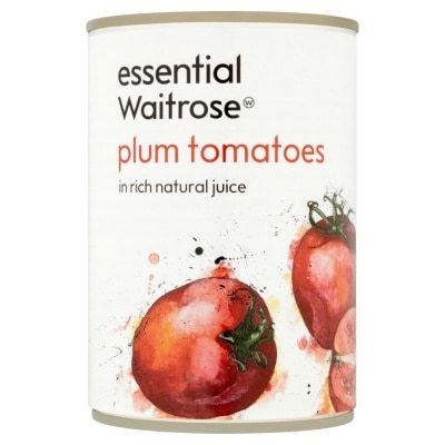 ESSENTIAL WAITROSE Plum Tomatoes In Natural Juice