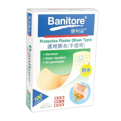 BANITORE Sheer Type Plaster 100s