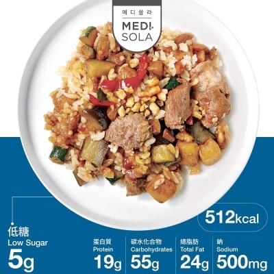 MEDI.SOLA - 糖尿病護理餐豉油烤豬肉牛蒡飯
