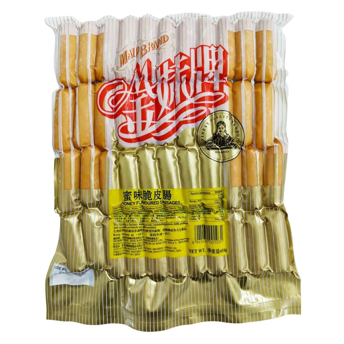 金妹牌 金妹蜜味脆皮腸454克 (急凍 18°c) image