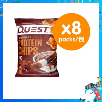 QUEST 原始風格燒烤味蛋白脆片(8件裝)