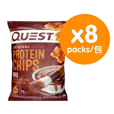 QUEST - 原始風格燒烤味蛋白脆片(8件裝)