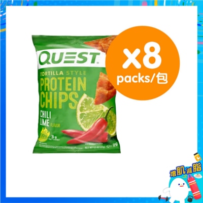 QUEST 玉米片風格辣椒青檸蛋白脆片(8件裝) image