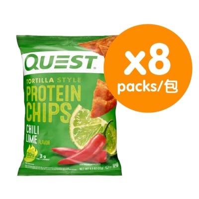 QUEST - 玉米片風格辣椒青檸蛋白脆片(8件裝)