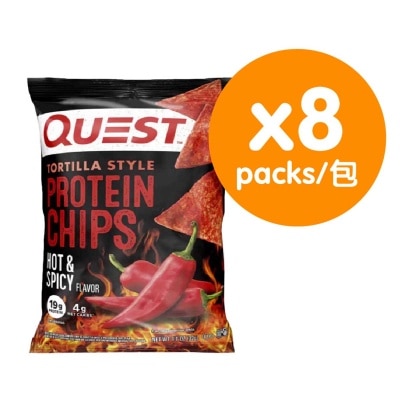 QUEST - 玉米片風格香辣味蛋白脆片(8件裝)