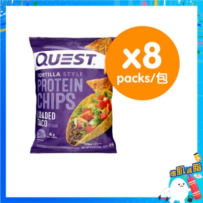 QUEST 玉米片風格墨西哥肉卷味蛋白脆片(8件裝) image
