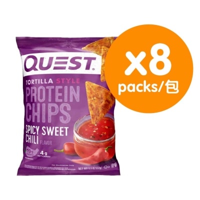 QUEST - 玉米片風格甜辣椒味蛋白脆片(8件裝)