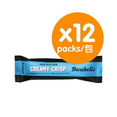 BAREBELLS - 高蛋白棒 — 奶油脆脆(12包優惠裝)