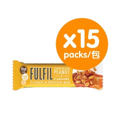 FULFIL - 花生焦糖味維生素和蛋白質棒(12包優惠裝)