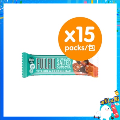 FULFIL - 朱古力焦糖味維生素蛋白棒(12包優惠裝)