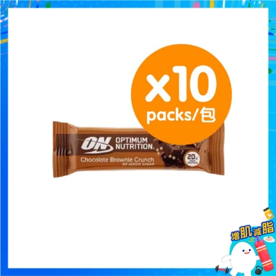 OPTIMUM NUTRITION Chocolate Brownie Crunch Protein Bar (12 Packs)