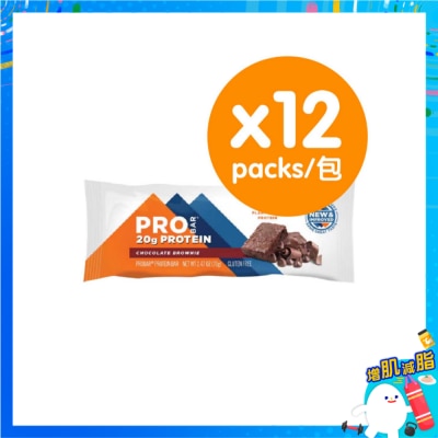 PRO BAR Chocolate Brownie Flavor Protein Bar (12 Packs)
