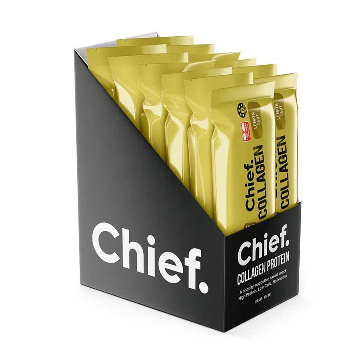 CHIEF. Collagen Bar Lemon Tart 45g Br(12 Packs) image