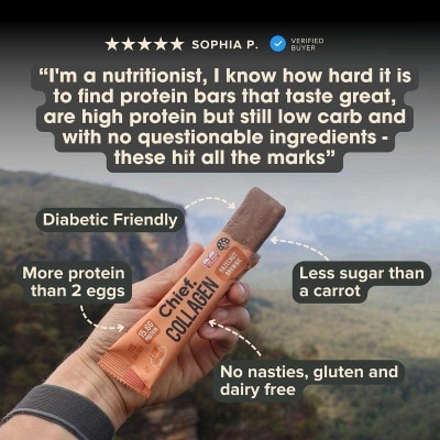 CHIEF. Collagen Bar Hazelnut Brownie 45g (12 Packs) image
