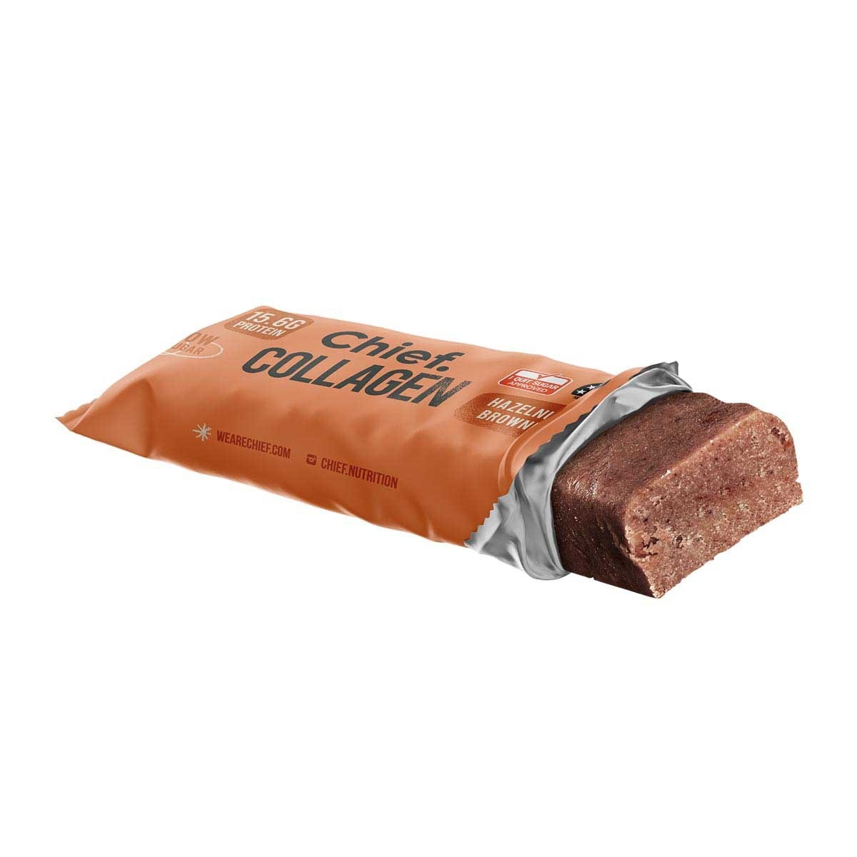CHIEF. Collagen Bar Hazelnut Brownie 45g (12 Packs) image