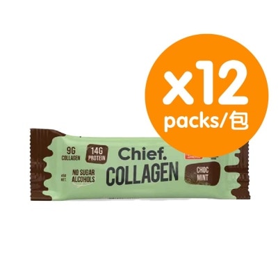 CHIEF. - Collagen Bar - Chocolate Mint (12 Packs)