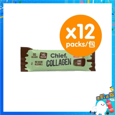 CHIEF. - Collagen Bar - Chocolate Mint (12 Packs)