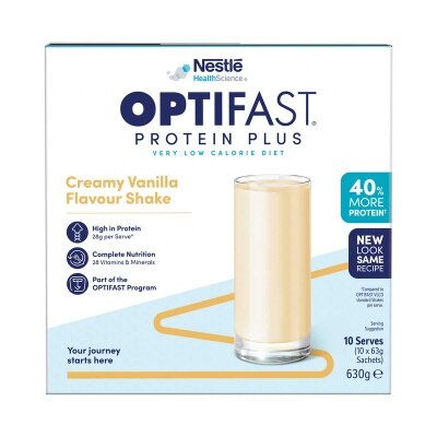 雀巢 Ｏｐｔｉｆａｓｔ高蛋白瘦身代餐香草味１0包裝（６件）(蛋白奶昔) image