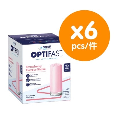 NESTLE - Optifast Shake Strawberry 12s (6 Pcs)