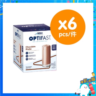 雀巢 - Optifast 瘦身代餐奶昔 朱古力 12包裝 (6件)