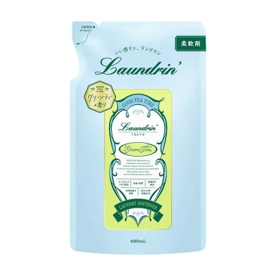 LAUNDRIN 衣物香水柔順劑補充裝清新綠茶香