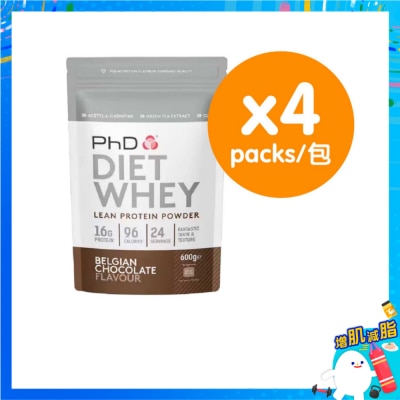 PhD 瘦身乳清蛋白比利時朱古力味x4蛋白粉 image