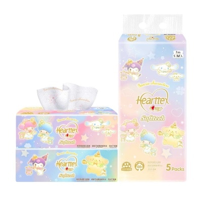 HEARTTEX Sanrio 3ply Facial Tissue 5s